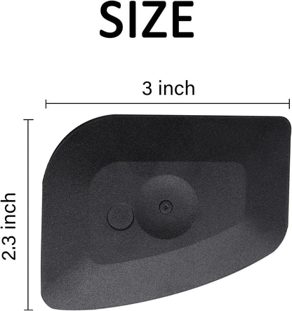 Pan Scraper Dish Scraper Food Scraper Tool Plastic Pot Scraper Kitchen Scraper Grease Scraper Cast Iron Skillet Pan Scraper Tool for Cleaning (3 Pcs, Red)