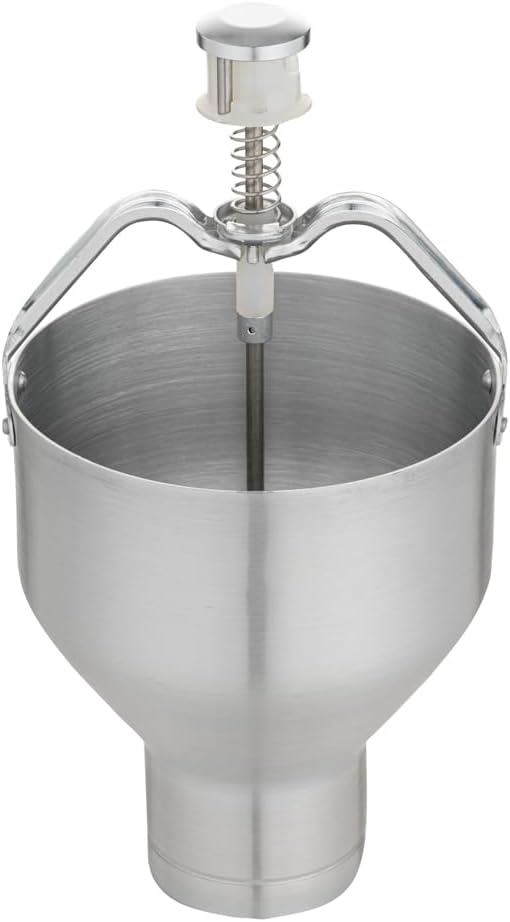 Met Lux 88 Ounce Waffle Batter Dispenser 1 Durable Pancake Dropper - Easy To Use With Portion Control Dial Settings Aluminum Cupcake Batter Dispenser Make Crepes or Biscuits