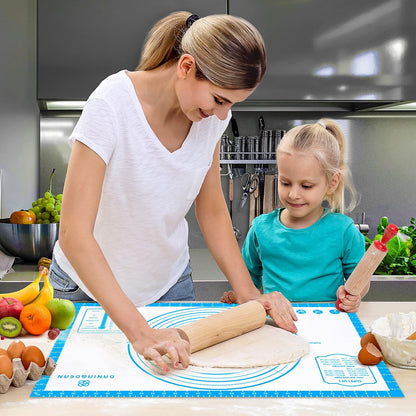 Mom Theme 26"x16" Extra Thick Silicone Baking Mat for Pastry
