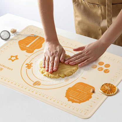 Mom Theme 26"x16" Extra Thick Silicone Baking Mat for Pastry