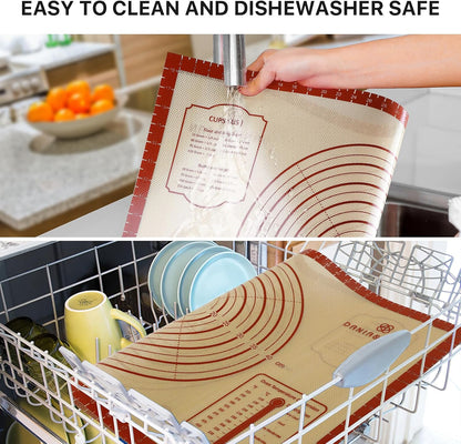 Mom Theme 26"x16" Extra Thick Silicone Baking Mat for Pastry