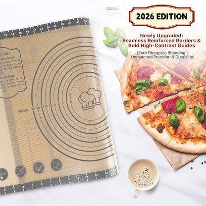 Mom Theme 26"x16" Extra Thick Silicone Baking Mat for Pastry
