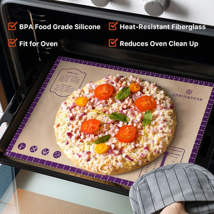 Mom Theme 26"x16" Extra Thick Silicone Baking Mat for Pastry