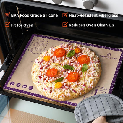Mom Theme 26"x16" Extra Thick Silicone Baking Mat for Pastry