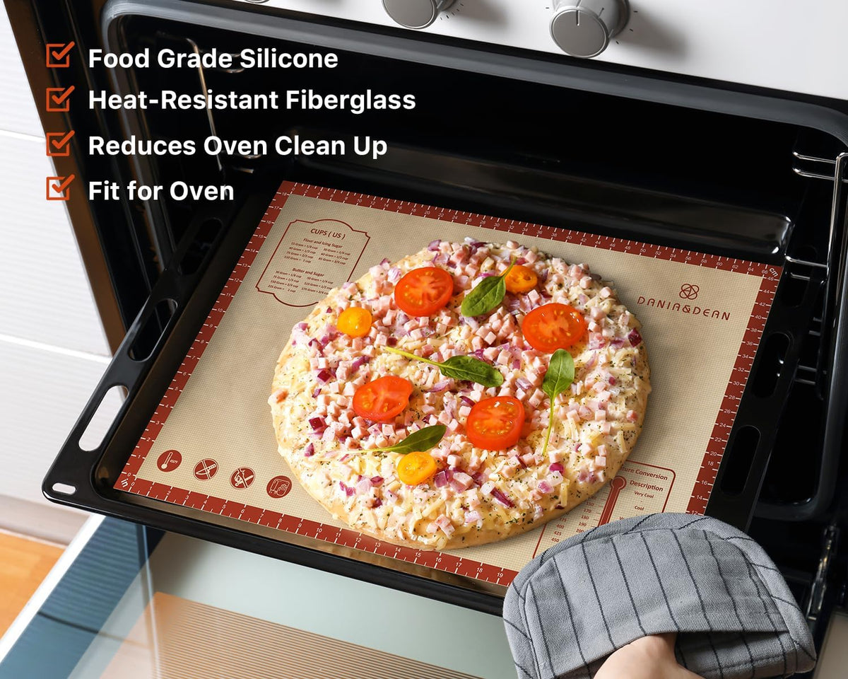 Mom Theme 26"x16" Extra Thick Silicone Baking Mat for Pastry