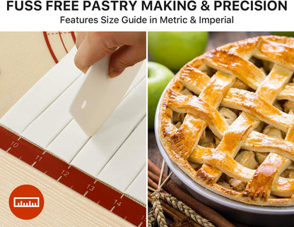 Mom Theme 26"x16" Extra Thick Silicone Baking Mat for Pastry
