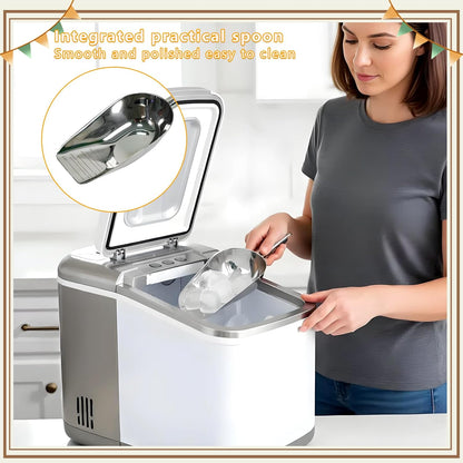 Dog and Cat Food Scoop, 1 Cup Stainless Steel Measuring Scooper with Long Handle for Pet Food, Ice Machine & Freezer, Easy to Clean & Store