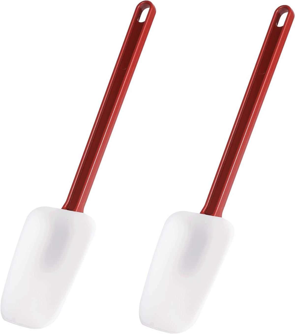 Flexible Rubber Spatulas, Silicone Spatula Set, Soft Rubber Spatula Scraper 9.5 Inches, Commercial Spatula, Silicone Scraper Spatula,Spatulas Set Resistant to 500℉ (2 Scrapers 9.5")