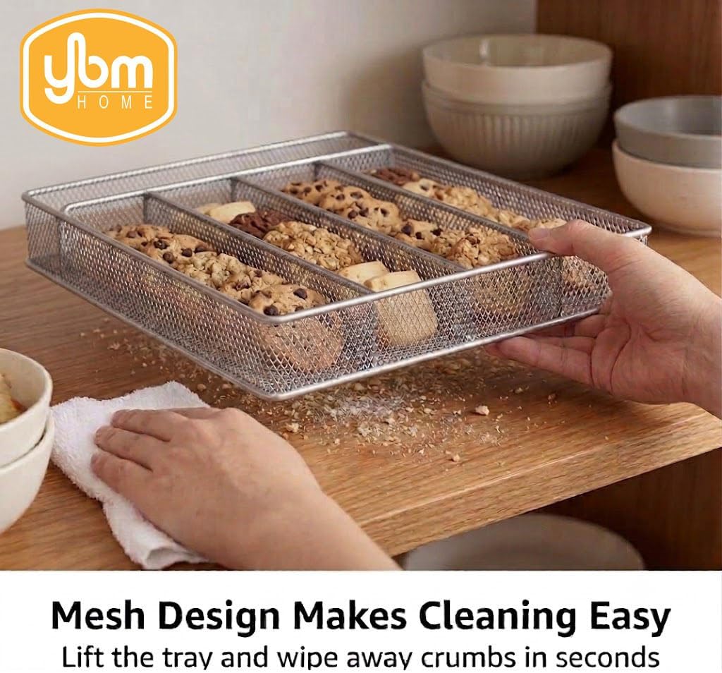 Mesh 5-part In-drawer Cutlery Organizer Kitchen Utensil Flatware Tray Model #196