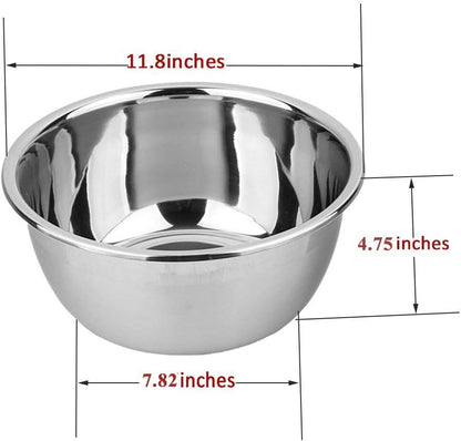 Stainless Steel Mixing Bowls, 8.5QT Salad Bowl, Metal Bowls With water filter basin, Stainless Steel Basin, Heavy Duty Deeper Edge Mirror Finish Dishwasher Safe Bowl (XXL)…