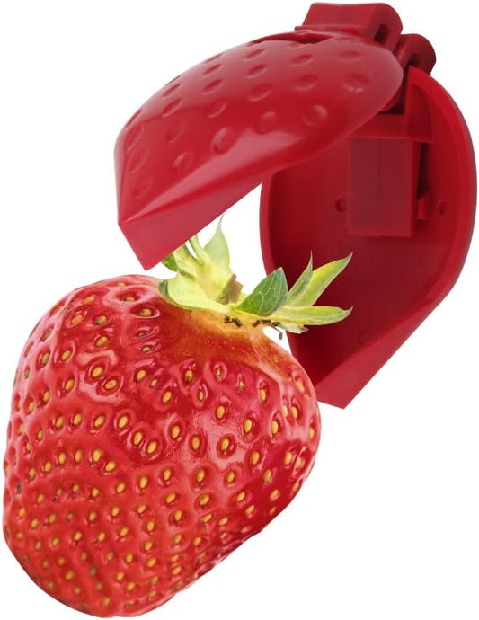 Berry Biter - Strawberry Huller Slicer, Remove Stems and Leaves with this Strawberry Corer/Cutting Gadget
