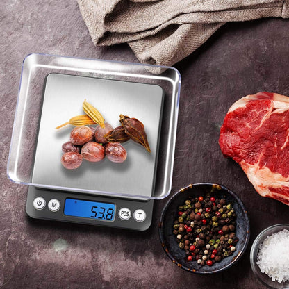 Small Gram Scale 3000g, Digital Kitchen Food Scale, Gram and Ounce