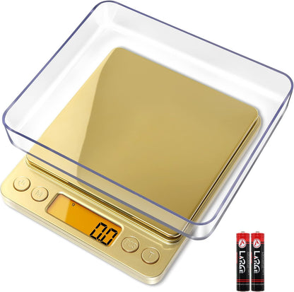 Small Gram Scale 3000g, Digital Kitchen Food Scale, Gram and Ounce