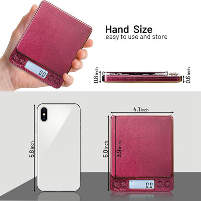 Small Gram Scale 3000g, Digital Kitchen Food Scale, Gram and Ounce