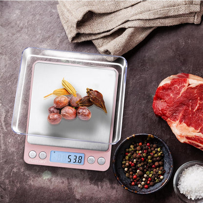 Small Gram Scale 3000g, Digital Kitchen Food Scale, Gram and Ounce