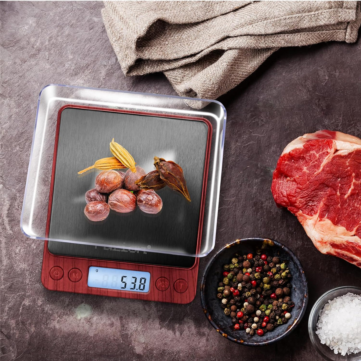 Small Gram Scale 3000g, Digital Kitchen Food Scale, Gram and Ounce