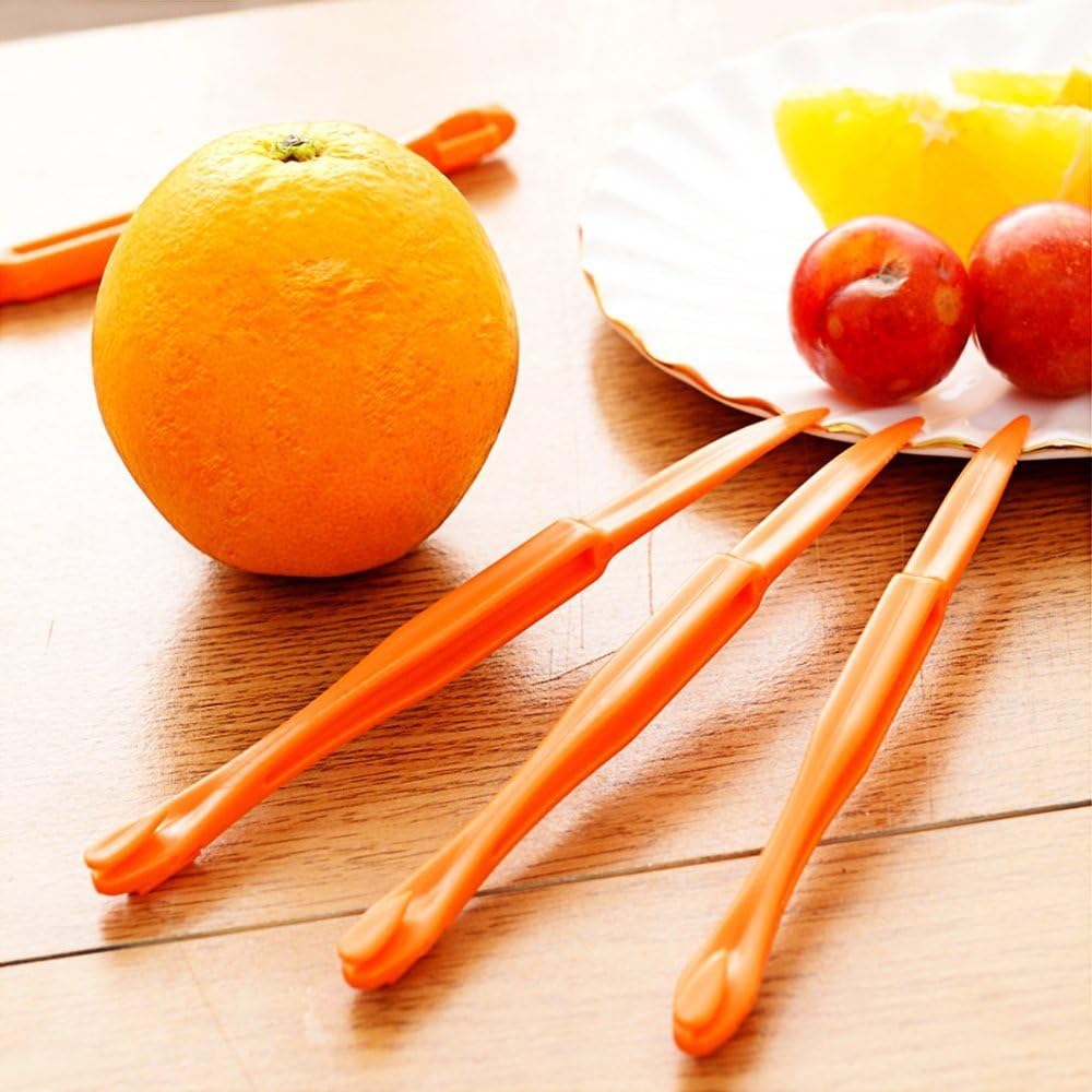 Orange Peeler Set Orange Peeler Easy Open Citrus Lemon Citrus Peel Cutter Vegetable Slicer Fruit Tools Kitchen Gadgets (15 Pack Colorful)