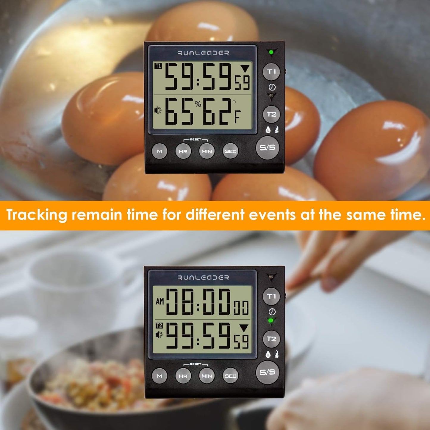 RL-KT002A Digital Kichen Timer,Count-Down & Count-up Tracking