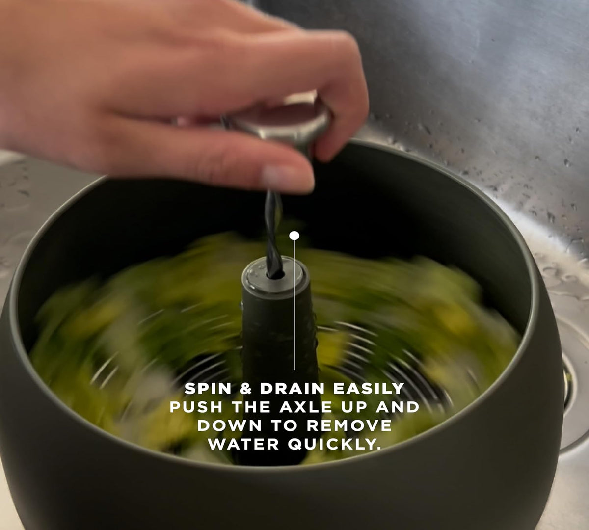 Salad Spinner, Green Tool