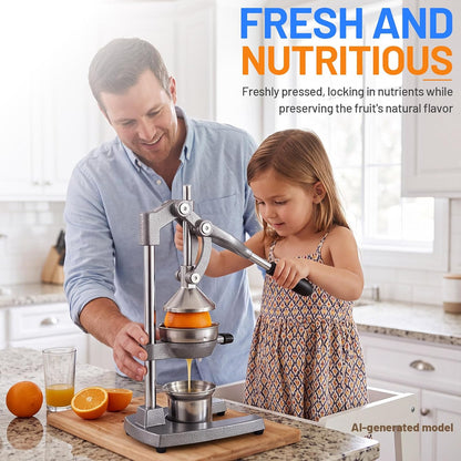 Cast Iron Juicer,Manual Juicer Hand Press,Professional Citrus Juicer