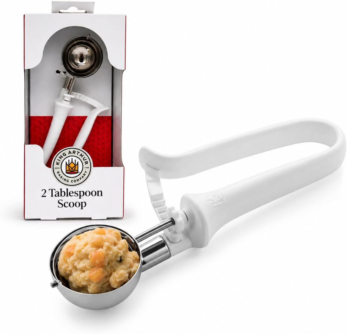 Baking Company 2-Tablespoon Cookie Scoop Dough Portions for Large Drop Cookies, Biscuits, Pancakes, and Whoopie Pies