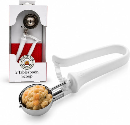 Baking Company 2-Tablespoon Cookie Scoop Dough Portions for Large Drop Cookies, Biscuits, Pancakes, and Whoopie Pies