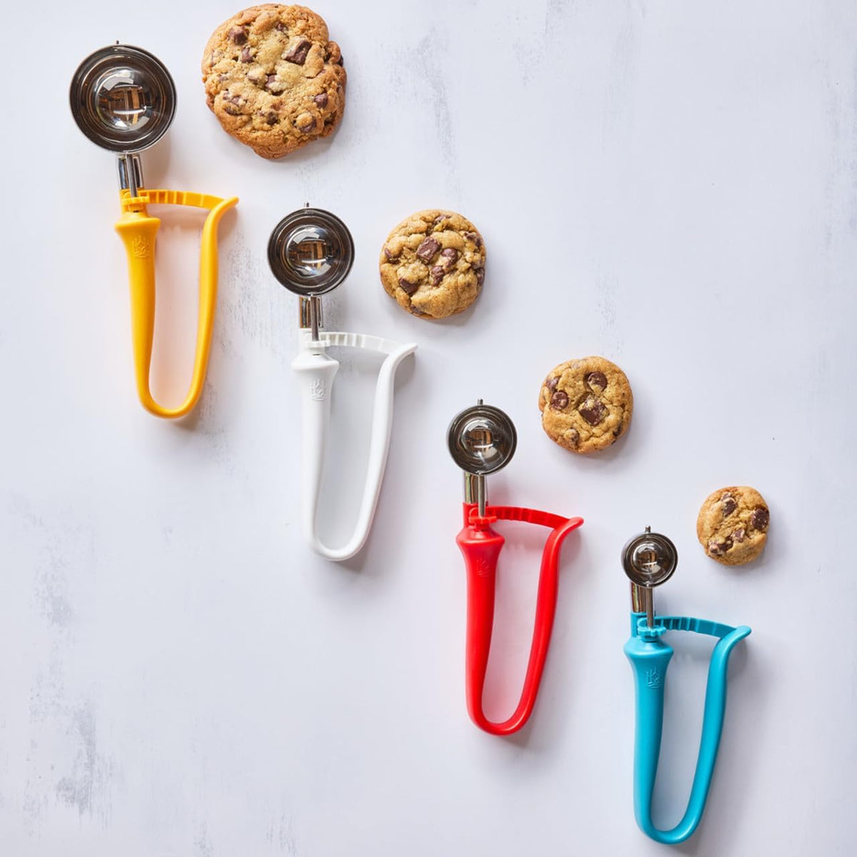Baking Company 2-Tablespoon Cookie Scoop Dough Portions for Large Drop Cookies, Biscuits, Pancakes, and Whoopie Pies