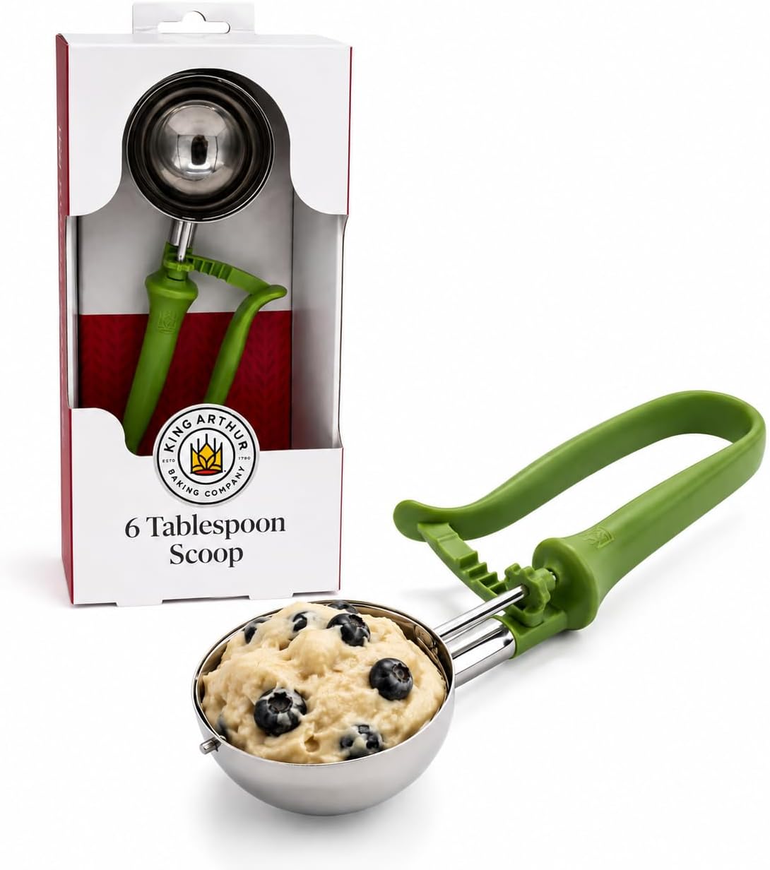 Baking Company 2-Tablespoon Cookie Scoop Dough Portions for Large Drop Cookies, Biscuits, Pancakes, and Whoopie Pies