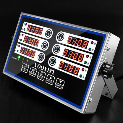 Commercial 6 Channel Digital Kitchen Timer Loud Alarm Cook Timer