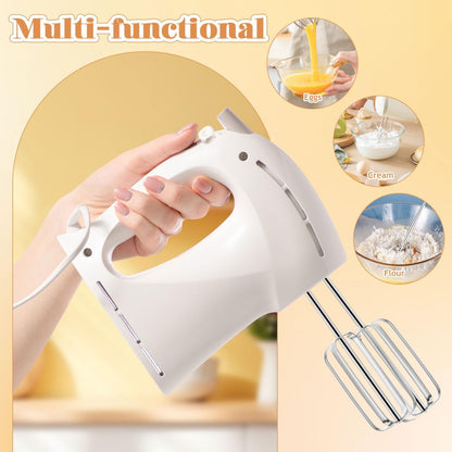 Hand Mixer Attachments 2-Pack Universal Replacement Beaters for Electric Whisk and Drill Mixers Stainless Steel 8.38X1.77X1.77In Efficient Egg Whisking Dough Mixing Kitchen Tool