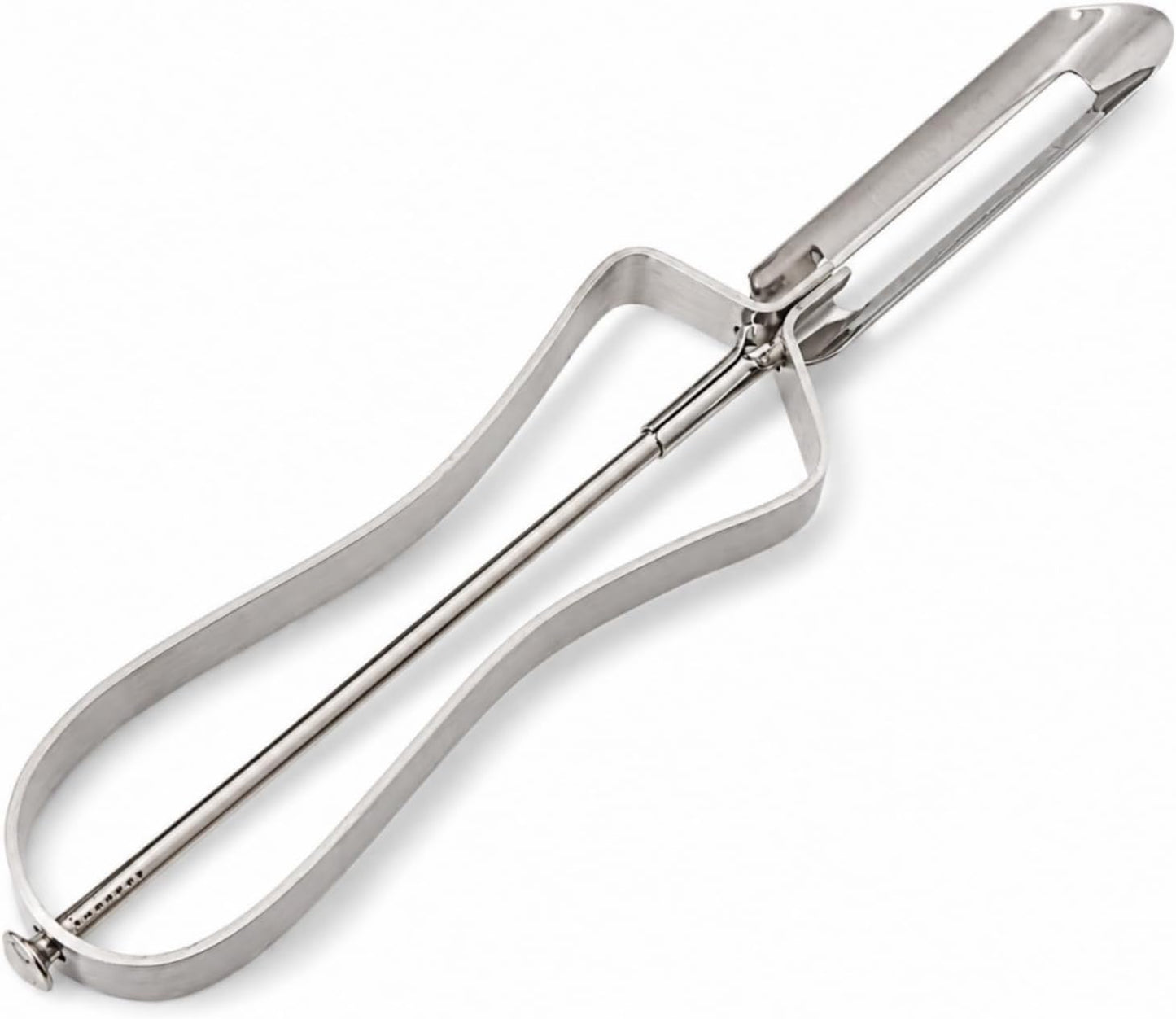 Stainless Steel Potato Peeler, Old Fashioned Vegetable Peeler, Thin Peel Fruit and Veggie Peeler for Potatoes, Carrots, Apples, Cucumbers, Dishwasher Safe Kitchen Tool, Silver
