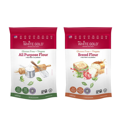 Gluten Free Bread Flour Blend – For Breads, Yeasted Pastries, Pizza, Focaccia – [Kosher] [Gluten Free] [Vegan] [Soy Free] [Nut Free] [Dairy Free] – 1.1 Pound