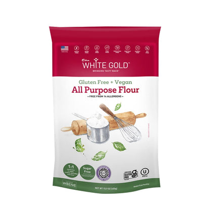 Gluten Free Bread Flour Blend – For Breads, Yeasted Pastries, Pizza, Focaccia – [Kosher] [Gluten Free] [Vegan] [Soy Free] [Nut Free] [Dairy Free] – 1.1 Pound