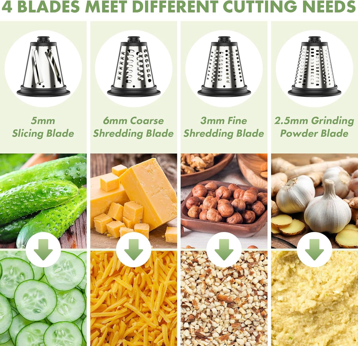 Cheese Grater Attachment for KitchenAid, Large Cheese Grater