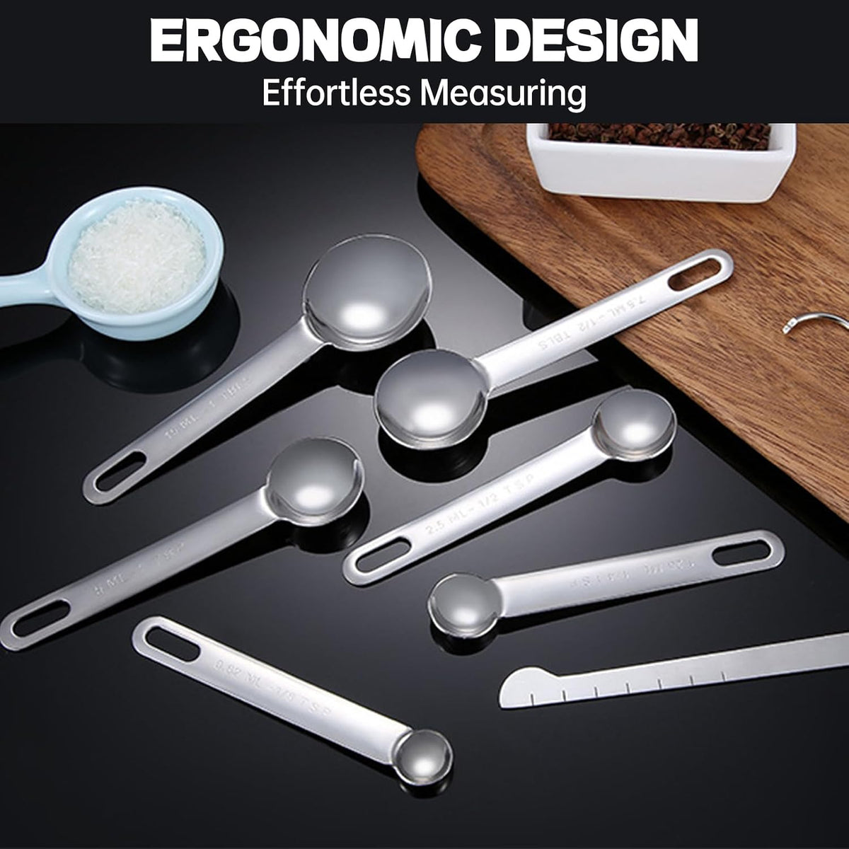 Tablespoon Measuring Spoons Set,Teaspoons Measuring Spoons Stainless Steel
