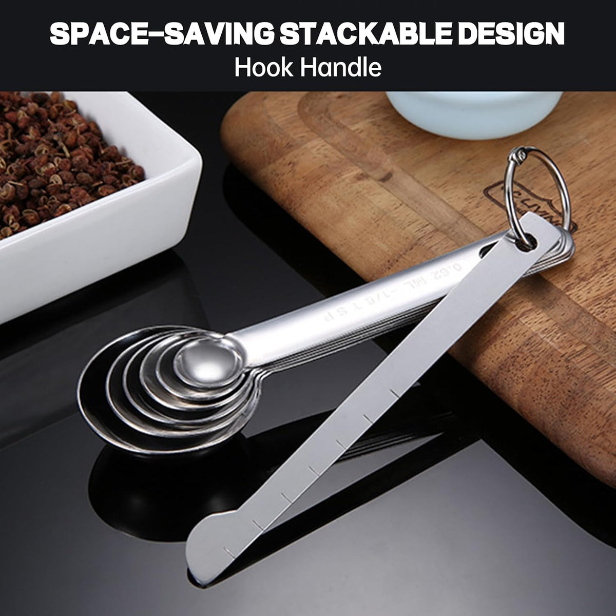 Tablespoon Measuring Spoons Set,Teaspoons Measuring Spoons Stainless Steel