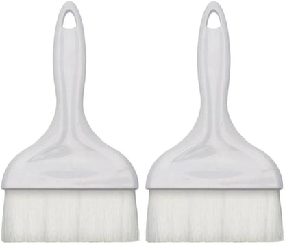 4” Flat Nylon Pastry Basting Brush with Plastic Handle Set of 2- Easy to Clean Pastry Brush Basting Brush Cooking Brush Oil and Sauce Food Brush for Baking Butter Brush Kitchen