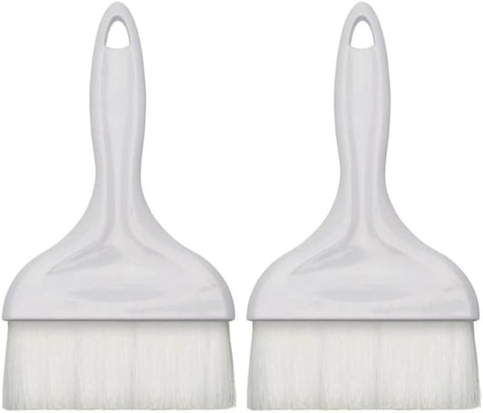 4” Flat Nylon Pastry Basting Brush with Plastic Handle Set of 2- Easy to Clean Pastry Brush Basting Brush Cooking Brush Oil and Sauce Food Brush for Baking Butter Brush Kitchen