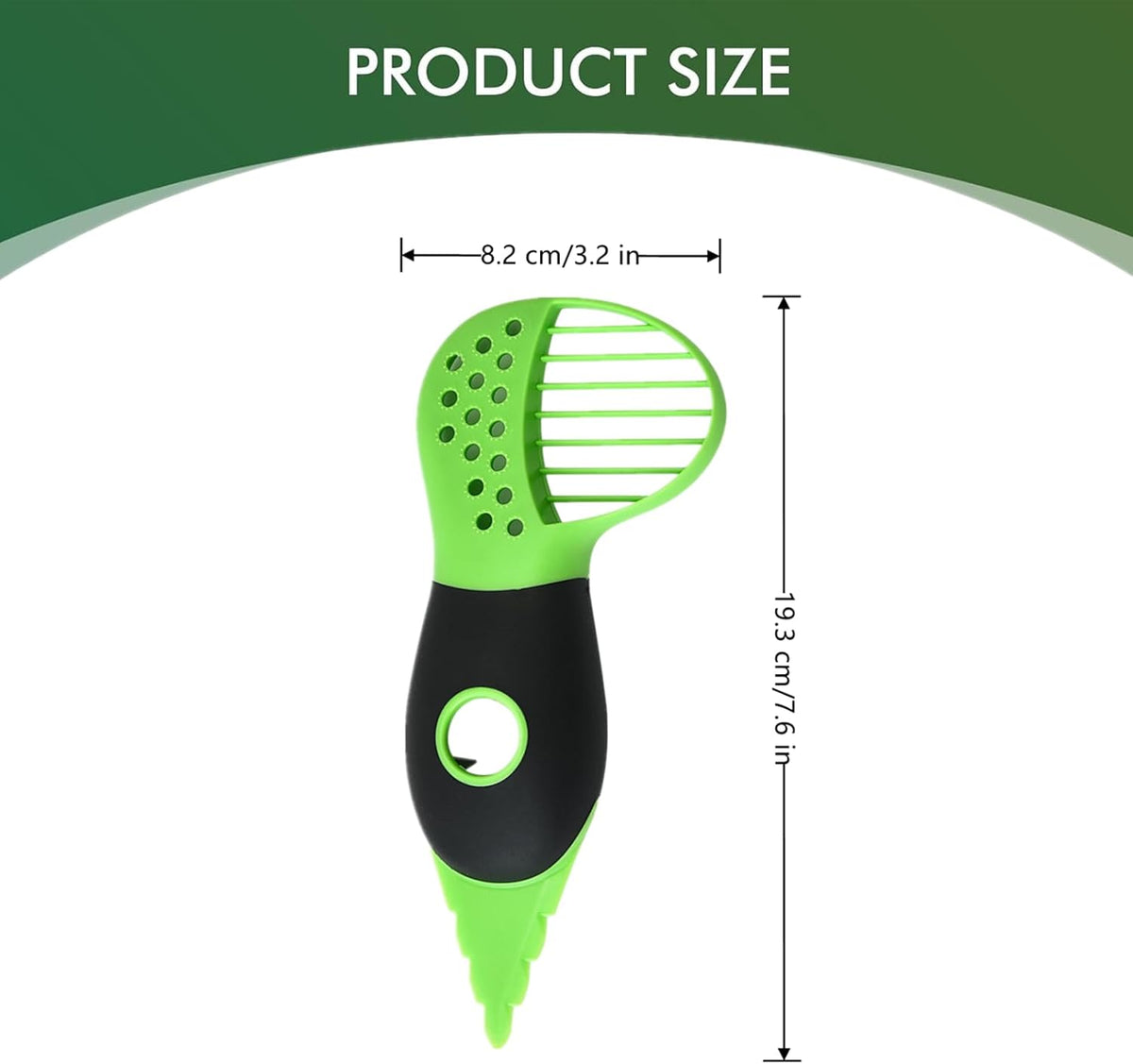 2 PCS Avocado Slicer Professional Avocado Peeler Avocado Cutter Multifunctional 3 In 1 Avocado Slicer Tool Avocado Cutter and Scooper for Guacamole Fruit and Vegetable