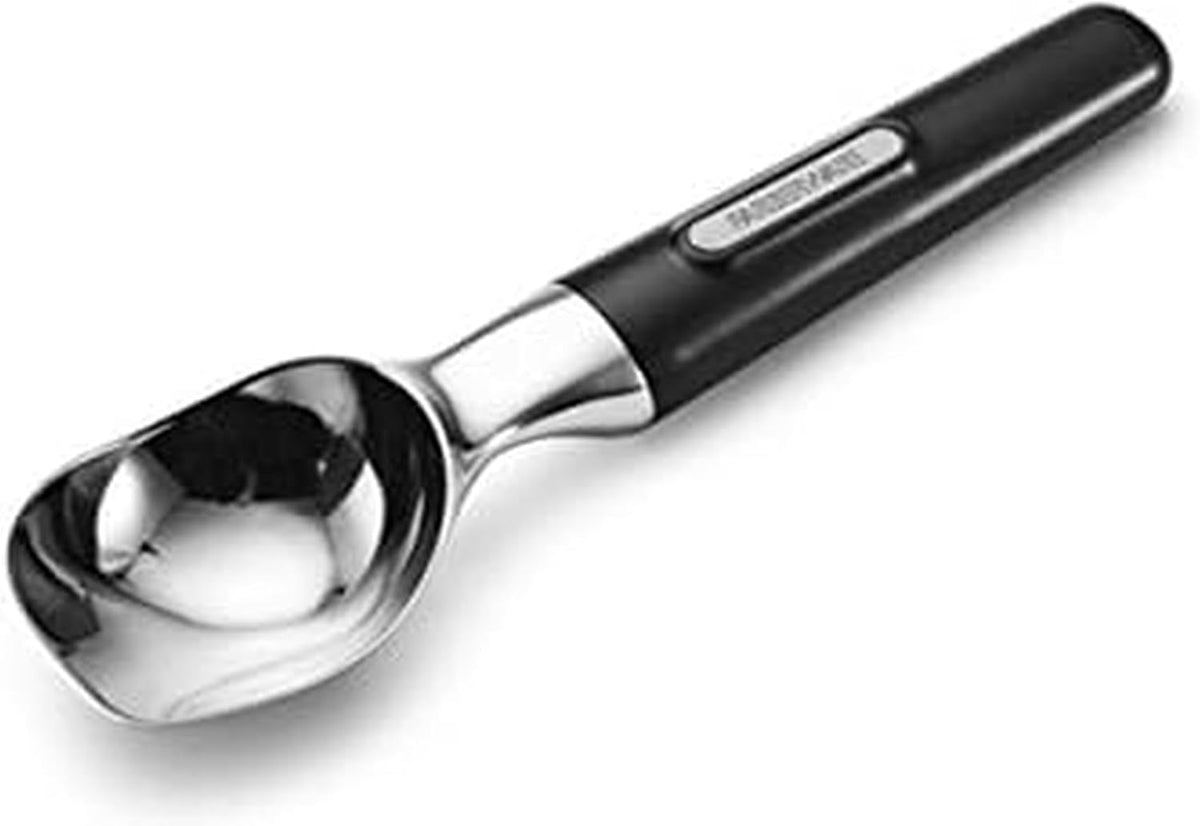 Professional Ice Cream Scoop, Comfortable Handle, Heavy Duty, Professional Grade Scooper, Get Perfect Shape Scoops, Great for Spooning Frozen Hard Gelato and Sorbet, Cookie Dough, Melon