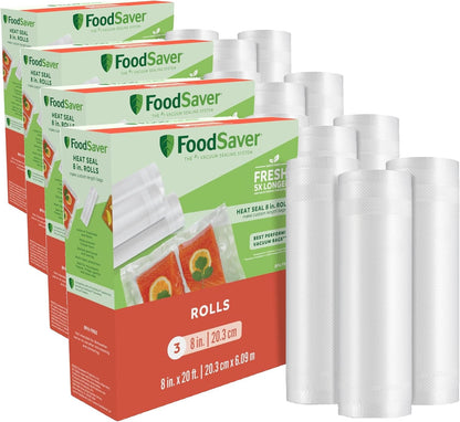 Custom Length Vacuum Sealer Bags Multipack, 5 Count Rolls for Airtight Food Storage and Sous Vide - Compatible with , 8 (2 Pack) and 11 (3 Pack)