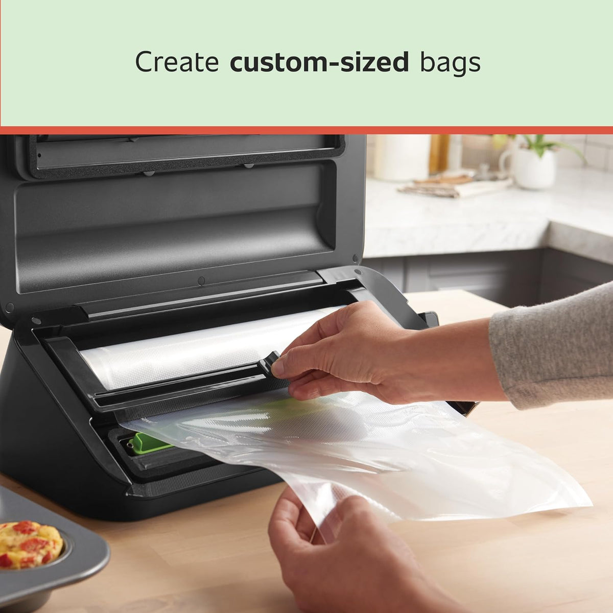 Custom Length Vacuum Sealer Bags Multipack, 5 Count Rolls for Airtight Food Storage and Sous Vide - Compatible with , 8 (2 Pack) and 11 (3 Pack)