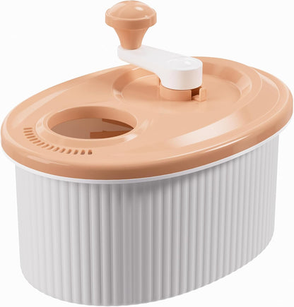 Joyloop Fruit Washer, Fruit Cleaner Spinner, Oval, Pink