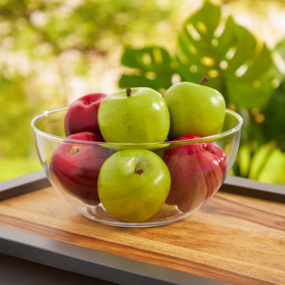 Vista Clear Plastic Salad and Serving 10-inch Bowls | set of 3 | Reusable, BPA-free, Made in the USA | 135 oz. capacity