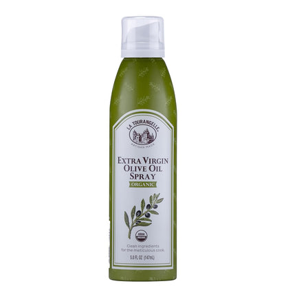 Organic Extra Virgin Olive Oil Spray, Cold-Pressed, All-Natural, Artisanal, Great for Cooking, Sauteing, Grilling, 5 Fl Oz
