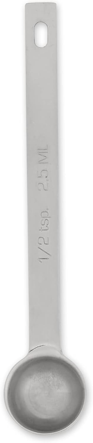 Endurance Kitchen Collection Open Stock Measuring Spoon, Stainless Steel, Dishwasher Safe, 0.5-Teaspoon