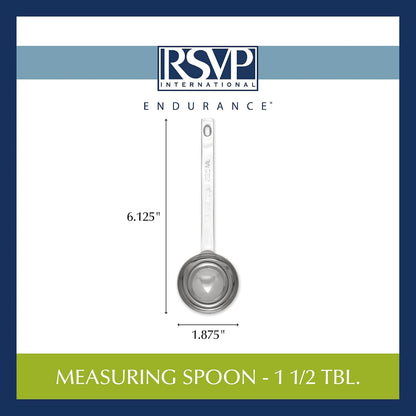 Endurance Kitchen Collection Open Stock Measuring Spoon, Stainless Steel, Dishwasher Safe, 0.5-Teaspoon
