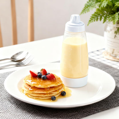 Pancake Batter Dispenser with Blender Balls,2 Pack Batter Mixer and Dispenser with Whisk Ball