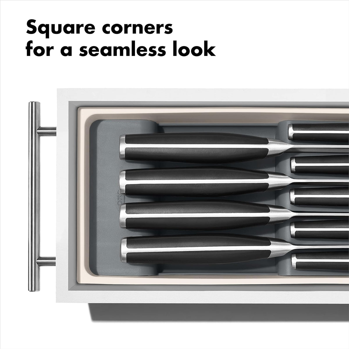 Good Grips Kitchen Drawer, Expandable Utensil Organizer, White