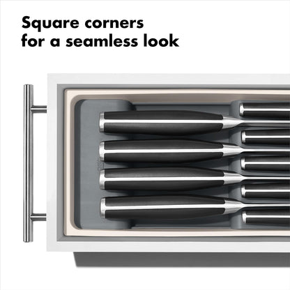 Good Grips Kitchen Drawer, Expandable Utensil Organizer, White